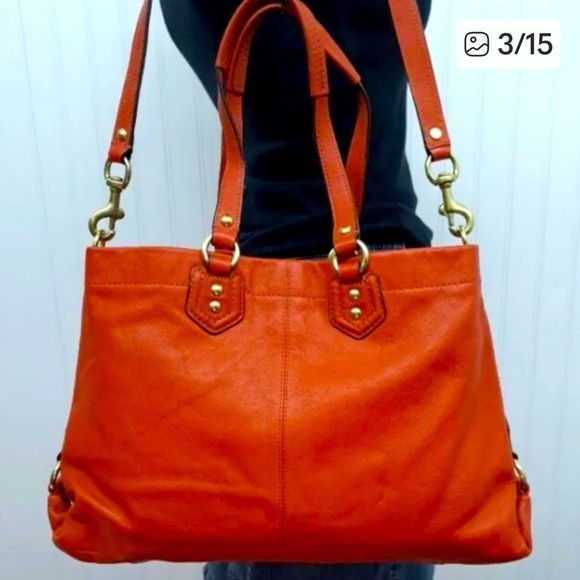 Coach Orange Women's Bag - Picture 3 of 11